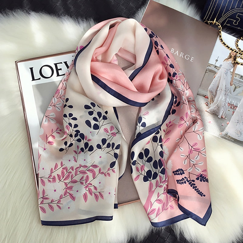 Silk Winter Scarf Luxury Design